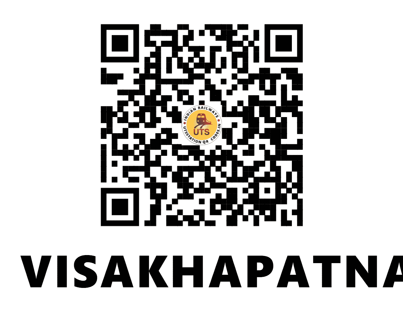 UTS QR Code for VISAKHAPATNAM - VSKP - EO (ANDHRA PRADESH)
